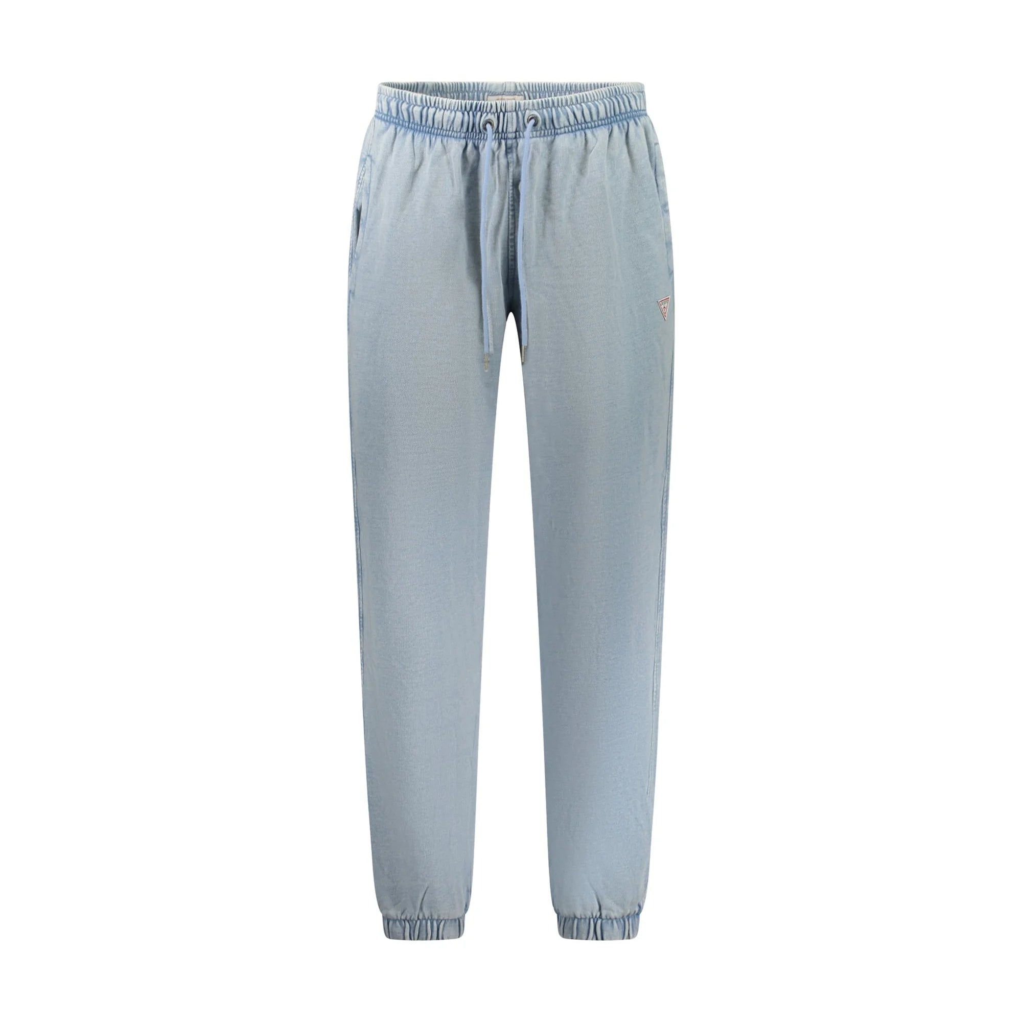 Guess Jeans Pantaloni Uomo Azzurri Logo Azzurro - foto prodotto
